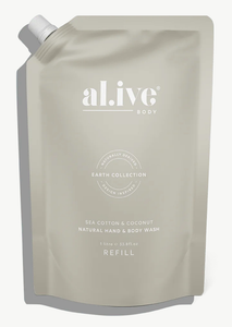 1 Ltr Wash Refill - Sea Cotton & Coconut
