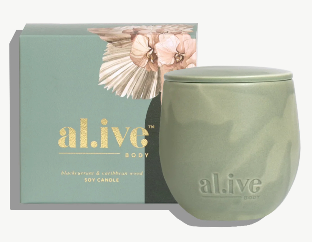 295g Blackcurrant & Caribbean Wood Soy Candle