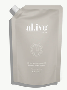 900ml Dish Wash Refill - Lemon & Pomegranate
