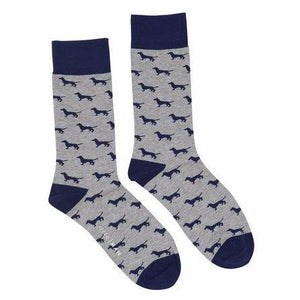 ORTC Grey and Navy Dachies Socks