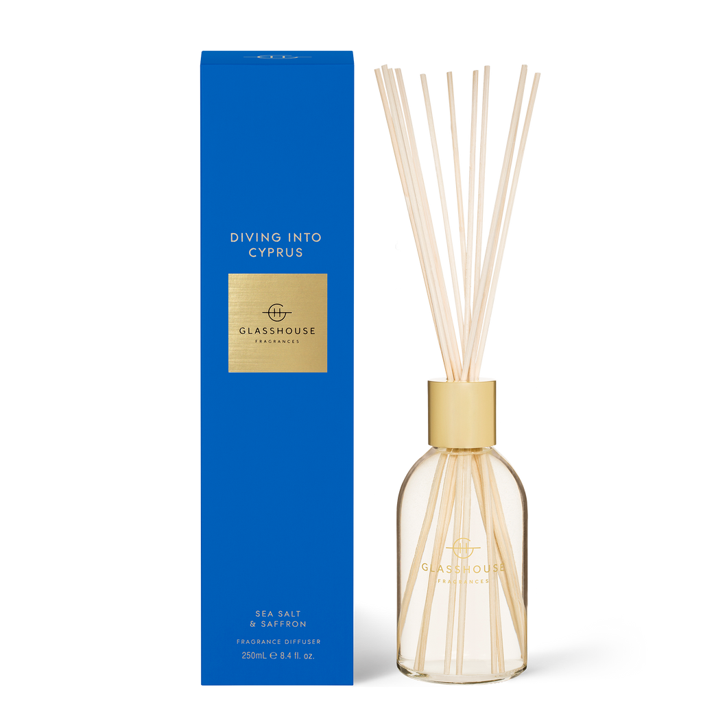 Glasshouse Fragrances – Diving Into Cyprus Diffuser 250mL