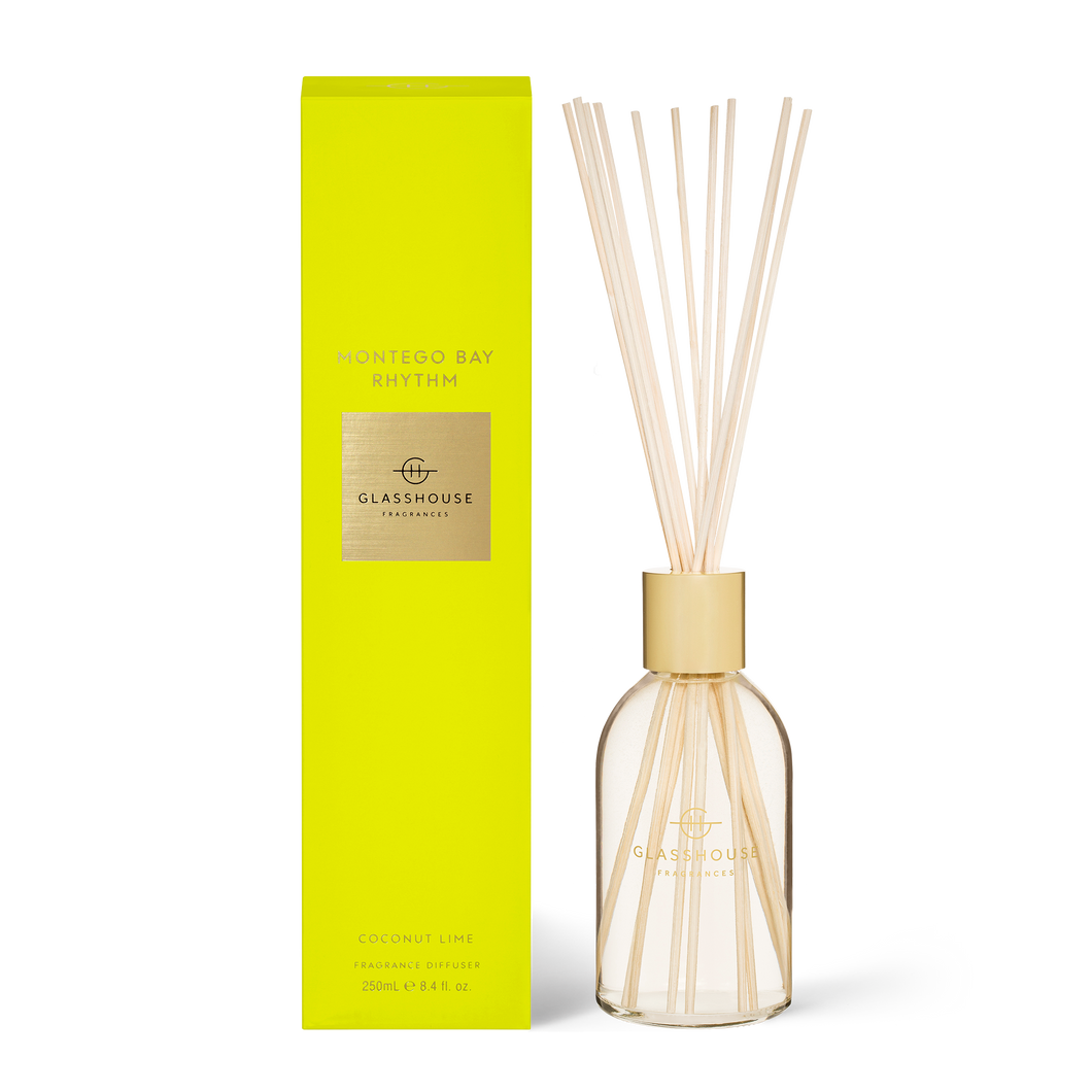 Glasshouse Fragrances – Montego Bay Rhythm Diffuser 250mL