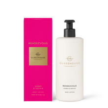 Load image into Gallery viewer, Glasshouse Fragrances – Rendezvous Body Lotion
