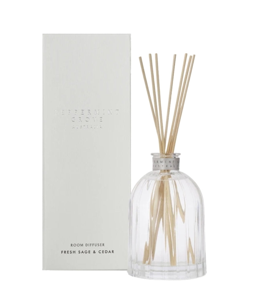 Peppermint Grove Diffuser – Fresh Sage & Cedar